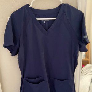 Navy scrub top